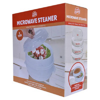 2 Tier microwave steamer