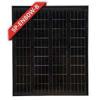 Enerdrive Solar Panel - 80w Mono Black Frame