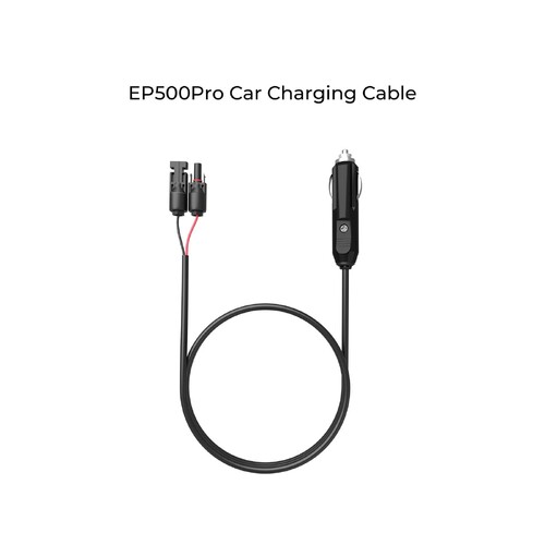 AC300/AC500/EP500PRO Car Charging Cable 12V/24V