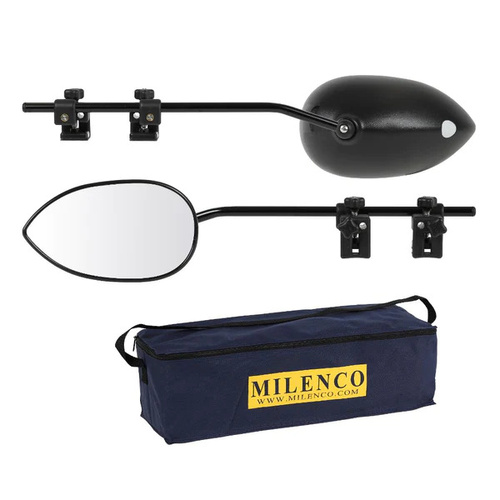 Milenco Aero 4 Extra Wide Convex Mirror - 1Pair - Black